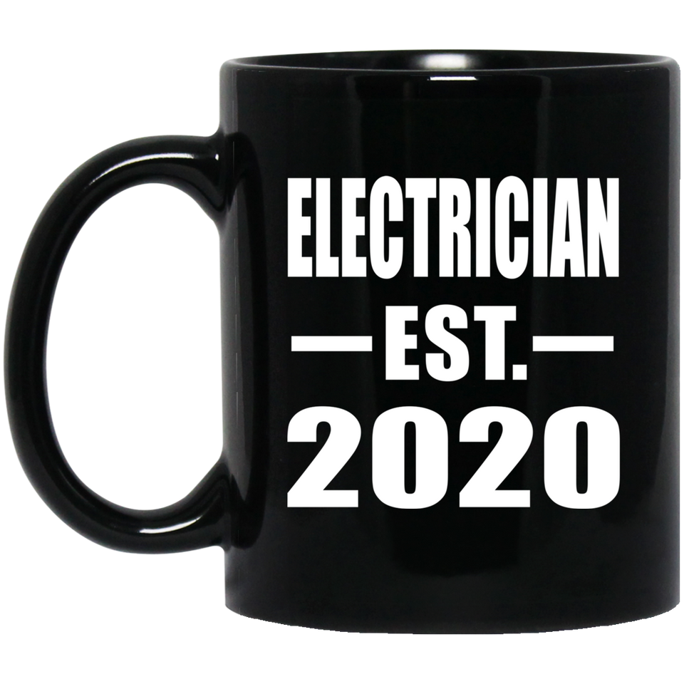 Electrician Established EST. 2020 - 11oz Coffee Mug Black