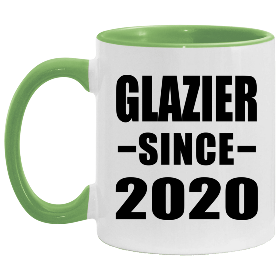 Glazier Since 2020 - 11oz Accent Mug Green
