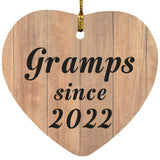 Gramps Since 2022 - Heart Ornament C
