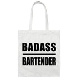 Badass Bartender - Tote Bag White