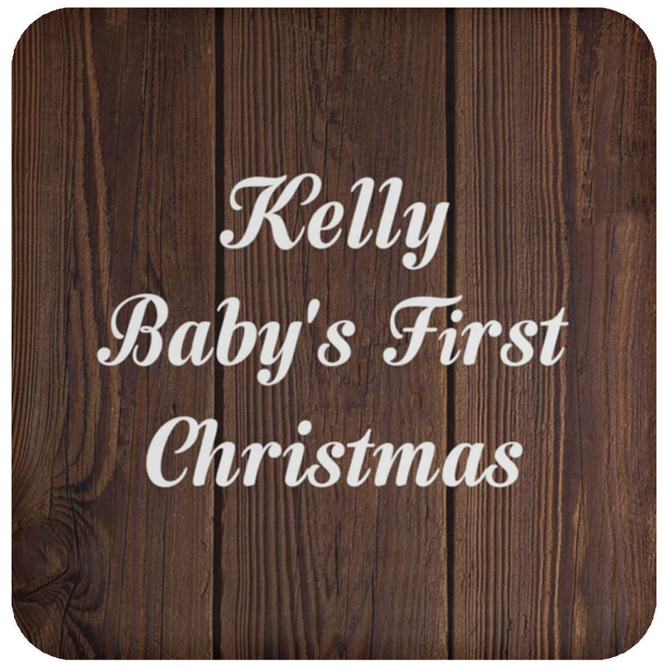Kelly Baby's First Christmas - Drink Coaster D