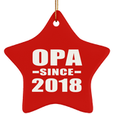 Opa Since 2018 - Star Ornament