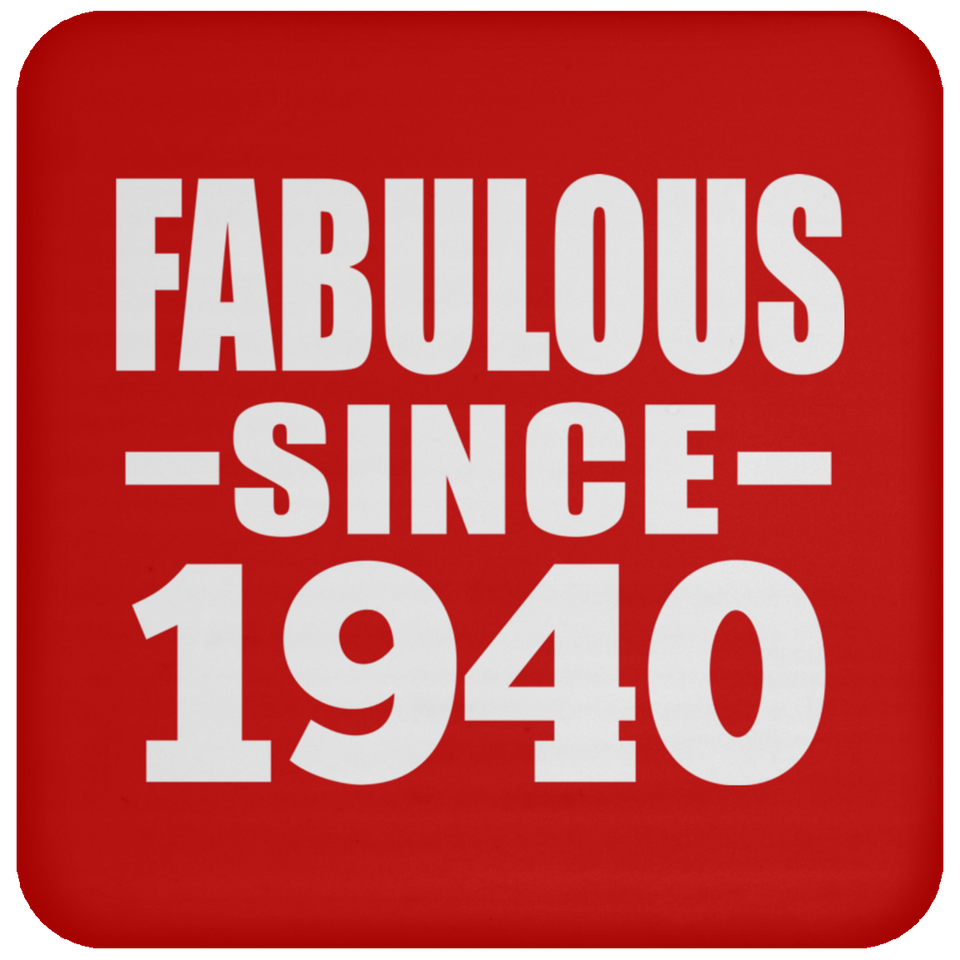 84th Birthday Fabulous Since 1940 - Drink Coaster