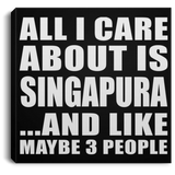 All I Care About Is Singapura - Canvas Square