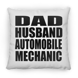Dad Husband Automobile Mechanic - Throw Pillow