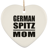 German Spitz Mom - Heart Ornament