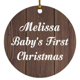 Melissa Baby's First Christmas - Circle Ornament D