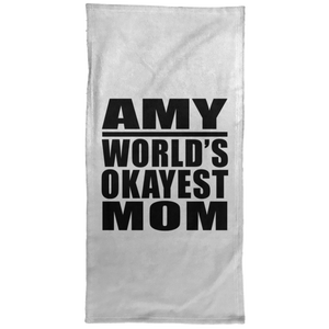 Amy World's Okayest Mom - Hand Towel