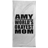 Amy World's Okayest Mom - Hand Towel