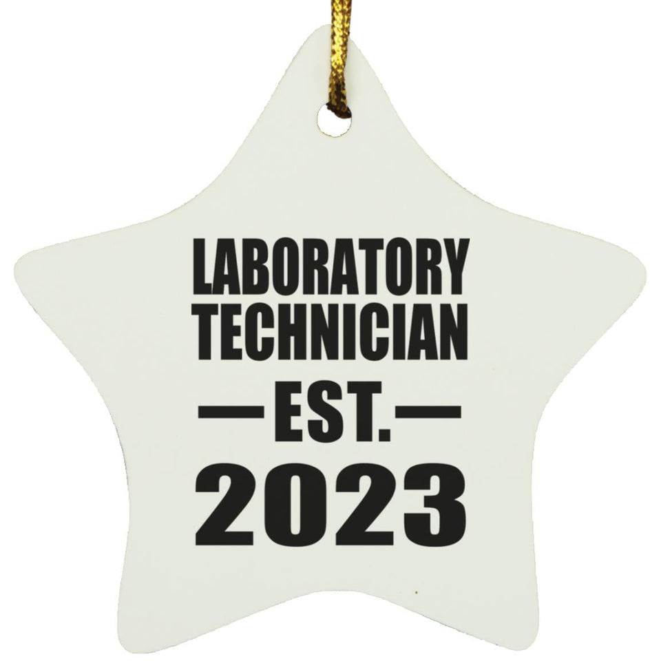 Laboratory Technician Established EST. 2023 - Star Ornament