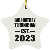 Laboratory Technician Established EST. 2023 - Star Ornament