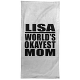 Lisa World's Okayest Mom - Hand Towel