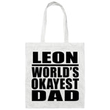 Leon World's Okayest Dad - Tote Bag White