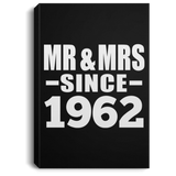62nd Anniversary Mr & Mrs Since 1962 - Canvas Portrait