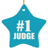 Number One #1 Judge - Star Ornament