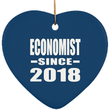 Economist Since 2018 - Heart Ornament