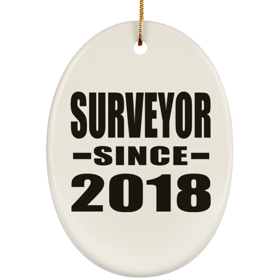 Surveyor Since 2018 - Oval Ornament