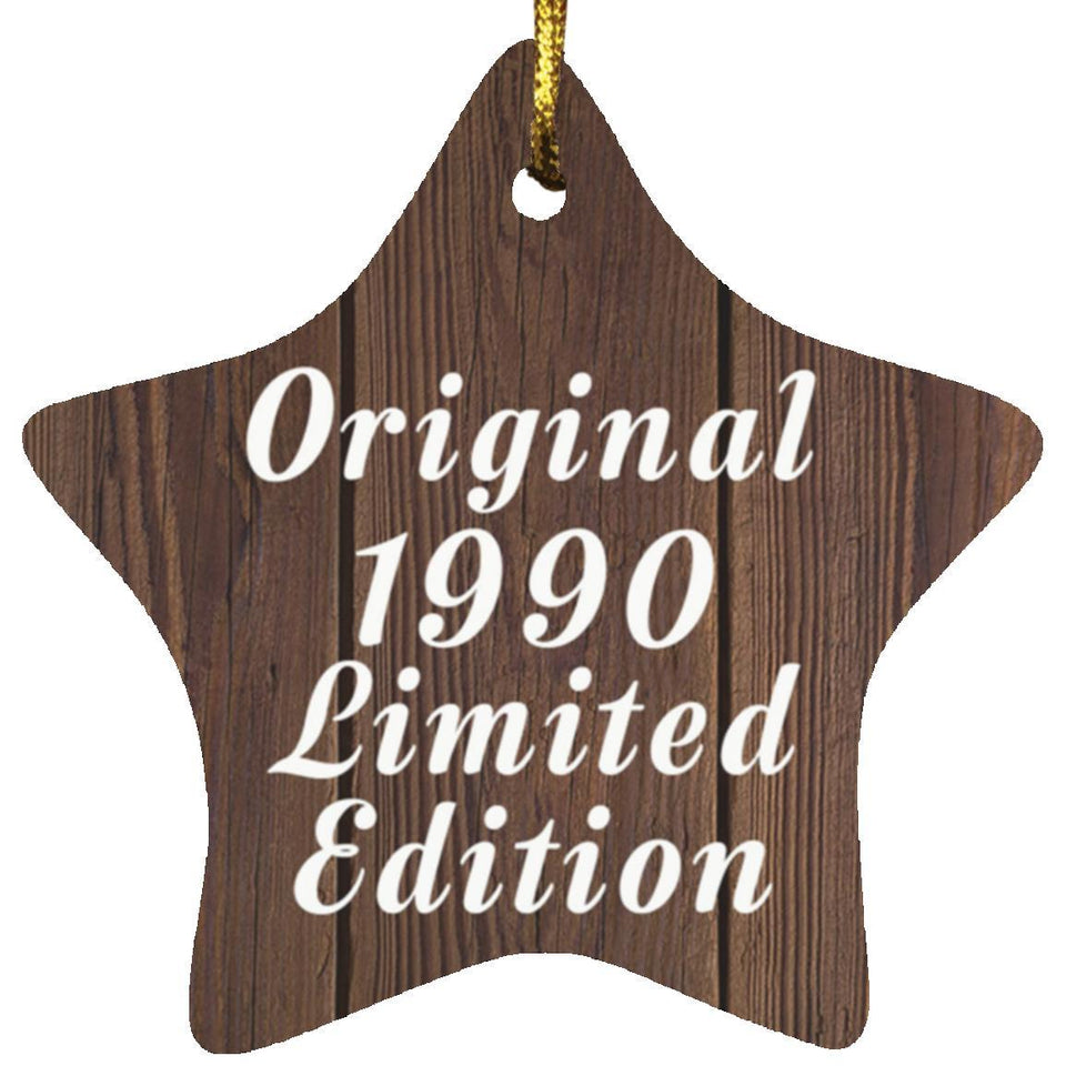 34th Birthday Original 1990 Limited Edition - Star Ornament D