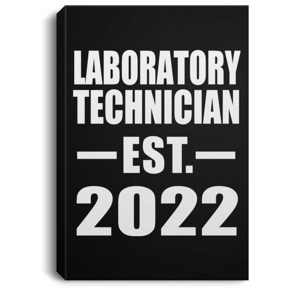 Laboratory Technician Established EST. 2022 - Canvas Portrait