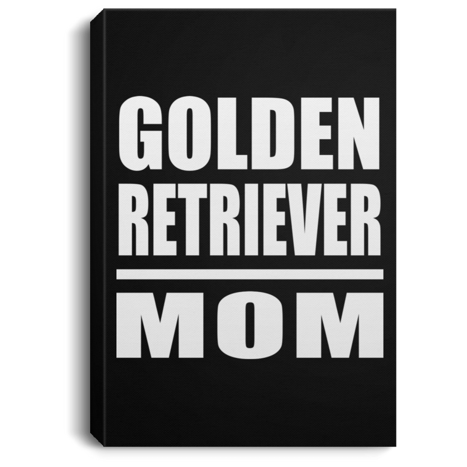 Golden Retriever Mom - Canvas Portrait
