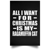 All I Want For Christmas Is My Ragamuffin Cat - Poster Portrait