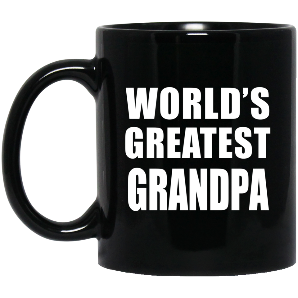 World's Greatest Grandpa - 11 Oz Coffee Mug Black