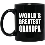 World's Greatest Grandpa - 11 Oz Coffee Mug Black