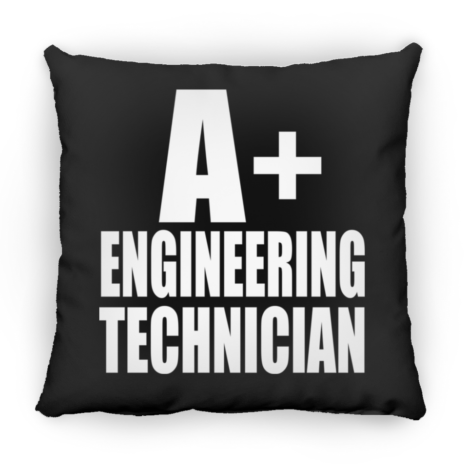 A+ Engineering Technician - Throw Pillow Black
