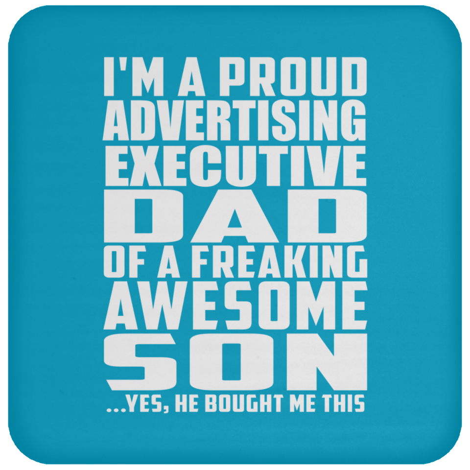 Proud Advertising Executive Dad Of Awesome Son - Drink Coaster