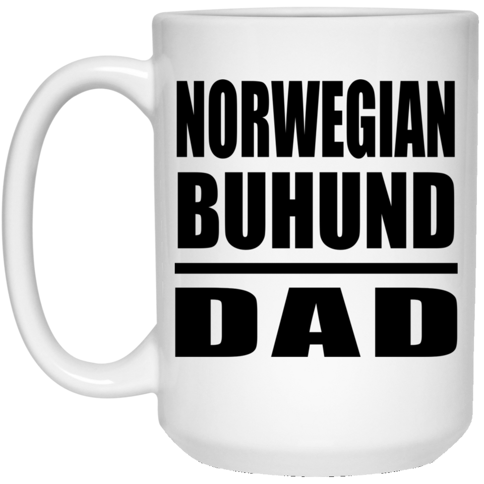 Norwegian Buhund Dad - 15oz Coffee Mug