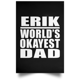 Erik World's Okayest Dad - Poster Portrait
