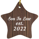 Son In Law Established Est. 2022 - Star Ornament D