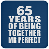65th Anniversary 65 Years Of Being Mr Perfect - Drink Coaster