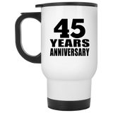 45th Anniversary 45 Years - White Travel Mug