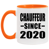 Chauffeur Since 2020 - 11oz Accent Mug Orange