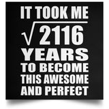 46th Birthday Took Square Root of 2116 Years To Awesome - Poster Square