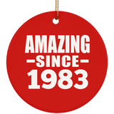 41st Birthday Amazing Since 1983 - Circle Ornament