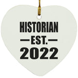 Historian Established EST. 2022 - Heart Ornament