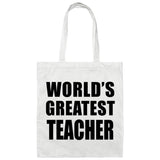 World's Greatest Teacher - Tote Bag White
