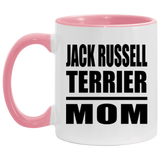 Jack Russell Terrier Mom - 11oz Accent Mug Pink