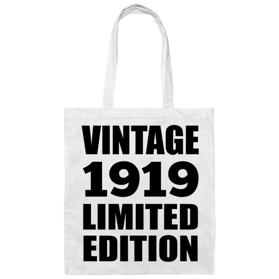 105th Birthday Vintage 1919 Limited Edition - Tote Bag White