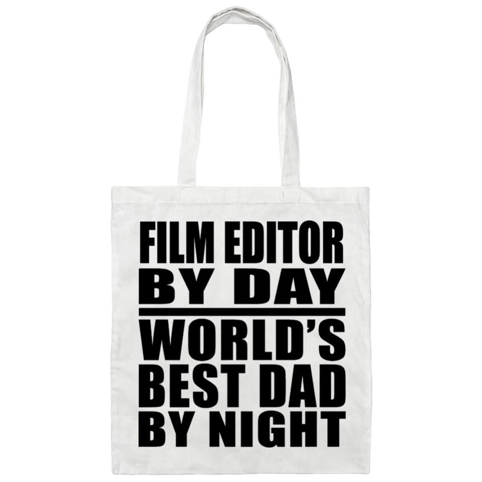 Film Editor By Day World's Best Dad By Night - Tote Bag White