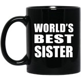 World's Best Sister - 11 Oz Coffee Mug Black