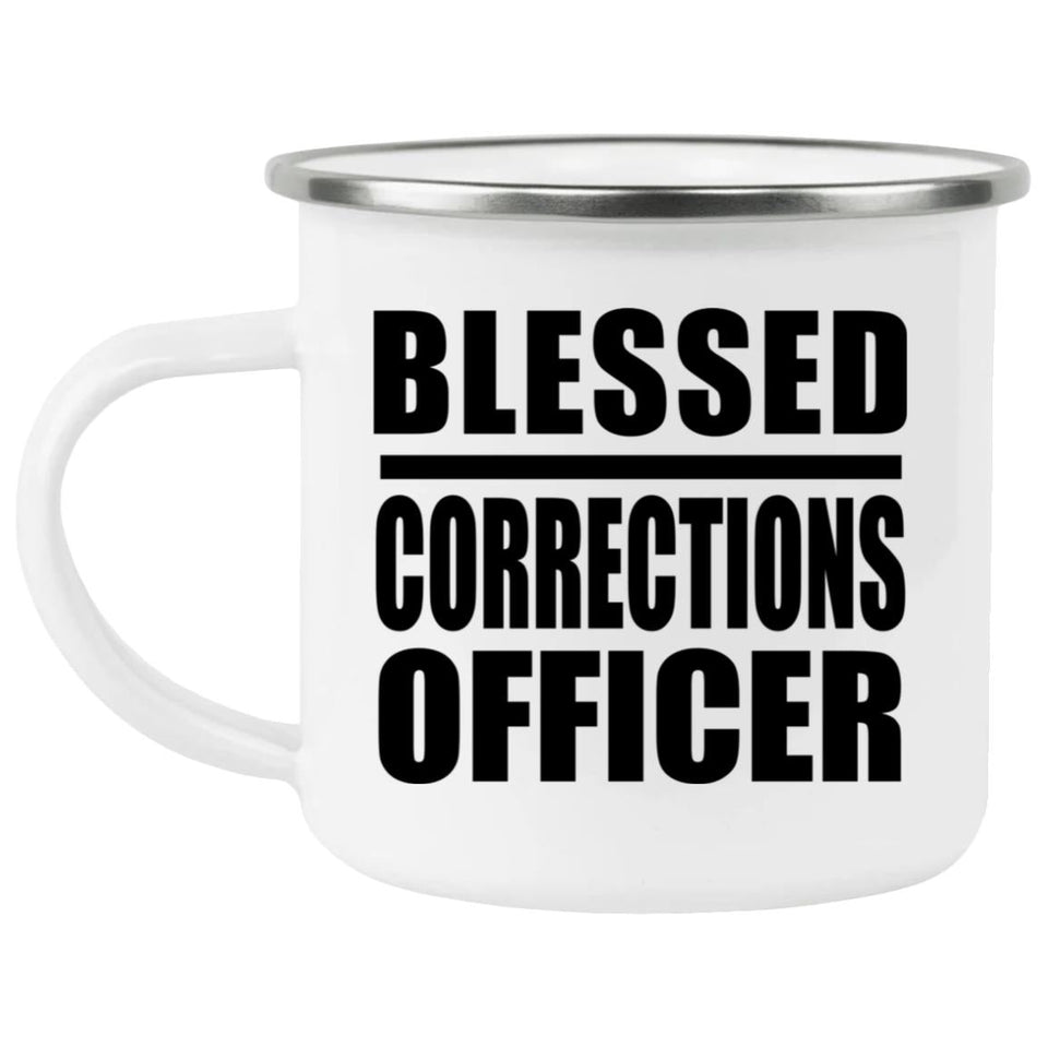 Blessed Corrections Officer - 12oz Camping Mug