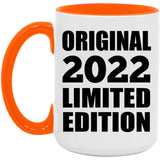 2nd Birthday Original 2022 Limited Edition - 15oz Accent Mug Orange