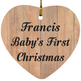 Francis Baby's First Christmas - Heart Ornament C