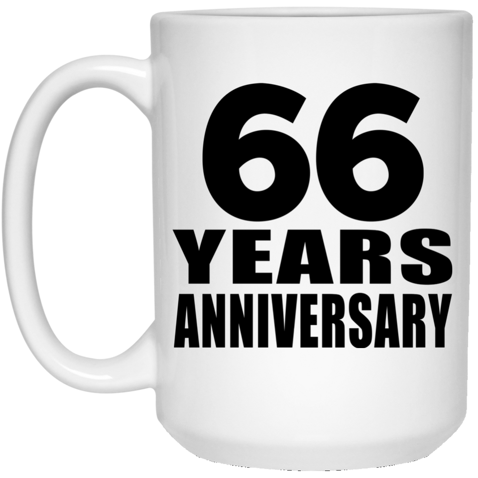 66th Anniversary 66 Years - 15 Oz Coffee Mug