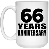 66th Anniversary 66 Years - 15 Oz Coffee Mug