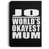 Jo World's Okayest Mum - Canvas Portrait