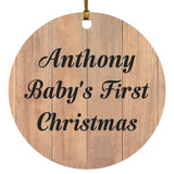 Anthony Baby's First Christmas - Circle Ornament C